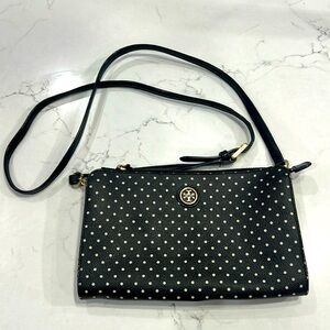 Tory Burch Black and Gold Crossbody Bag